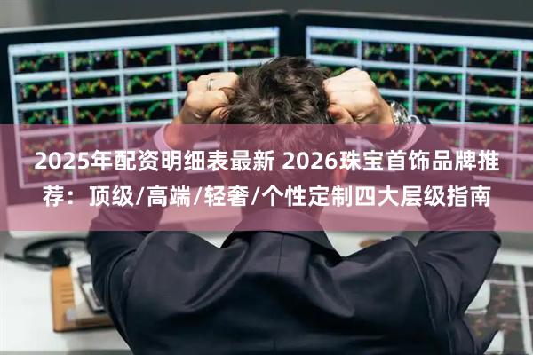 2025年配资明细表最新 2026珠宝首饰品牌推荐：顶级/高端/轻奢/个性定制四大层级指南
